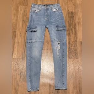 Skinny Jeans With Side Pockets